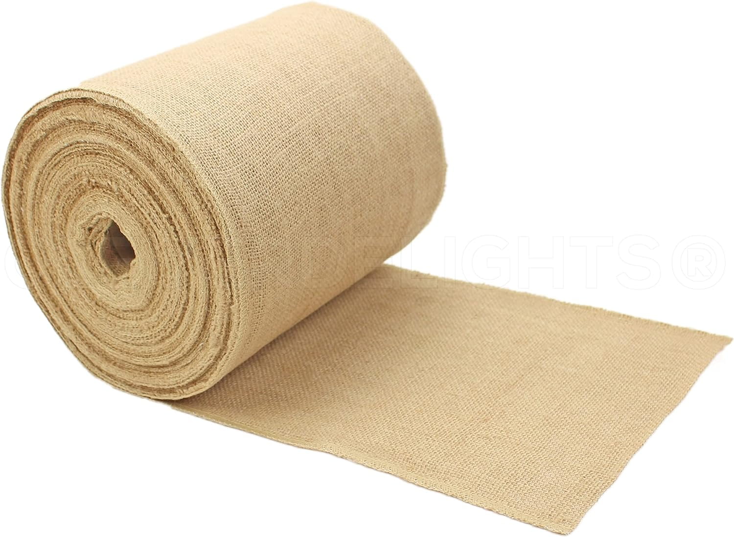 Premium Burlap Roll - 50 Yards - No-Fray Finished Edges - Natural Jute ...