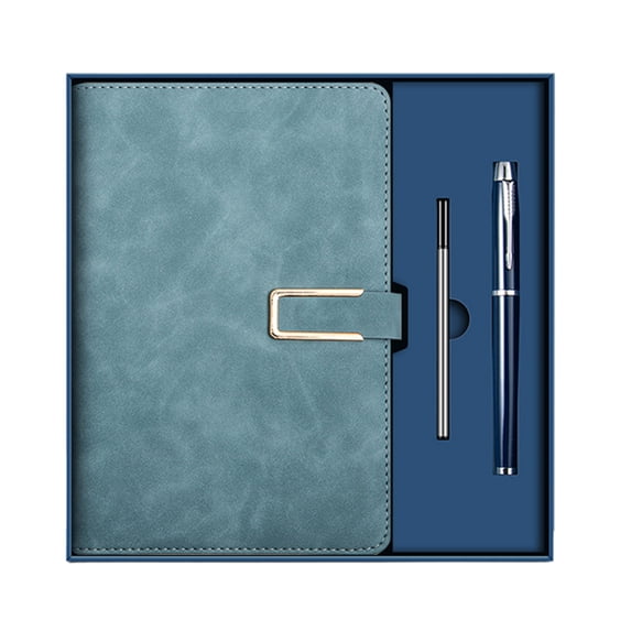 Premium Business Notebook with Hardcover, Smooth Writing Paper, Durable Binding, 2-in-1 Pen Set for Office, Planning, and Note Taking