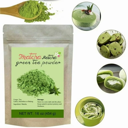 Premium CCnature 1lb New Tmatcha Matcha Green Tea Powder Culinary Pure Natural From Hand-picked Tea Leaves Gluten Free and Vegan 16oz