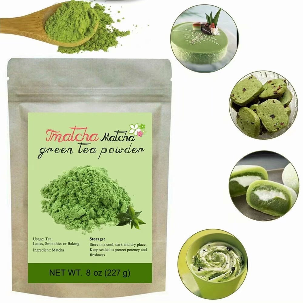 Premium CCnature 8oz New Tmatcha Matcha Green Tea Powder Culinary Pure Natural From Hand-picked Tea Leaves Gluten Free and Vegan