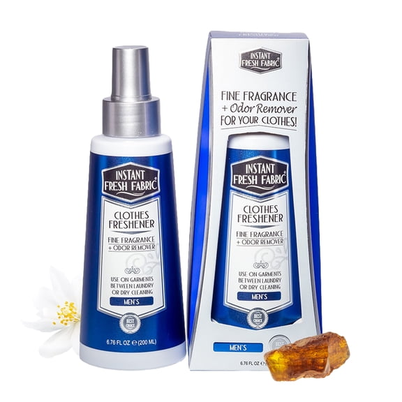 Instant Fresh Air Fabric Freshener Spray & Deodorizer Odor Eliminator - Works Instantly with Noxban - Safe for Garments, Linens, Bedding - Men's