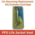 thumbnail image 1 of Premium CO2 Cartridge for Life Jacket - Auto Version Lifejacket CO2 Rearming Kit Cylinder Tank Canister Replacement for Inflatable Life Vest Waist Belt Pack PFD CO2 Re-arming Kit 17G 24G 33G 60G Size, 1 of 3