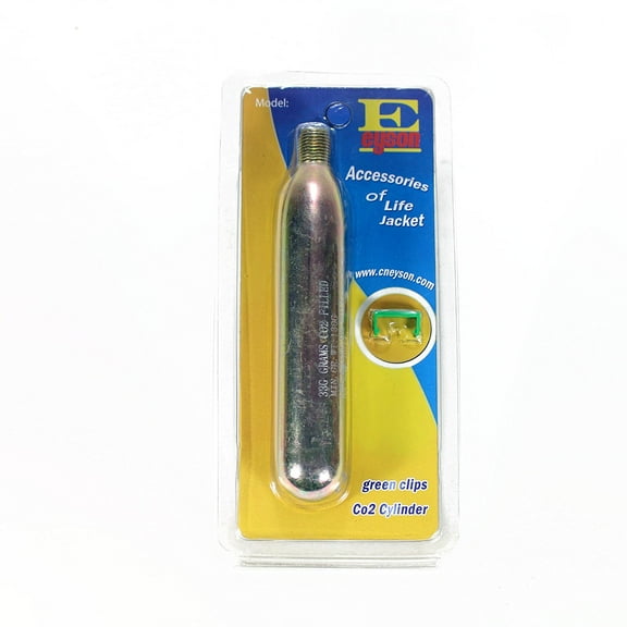 Premium CO2 Rearming Kit Cylinder Cartridge Tank for Manual Inflatable Lifejacket Life Vest Waist Pack Belt Lifesaving PFD Life Jacket CO2 Replacement Refill - 33 Gram