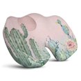 thumbnail image 1 of Premium Cactus Pattern Memory Foam Seat Cushion Ergonomic Chair Pad for Office Chair, Car, Airplane & Bleachers Sciatica, Tailbone Hip & Back Pain Relief - Chair Cushion for Long Office Workers., 1 of 5