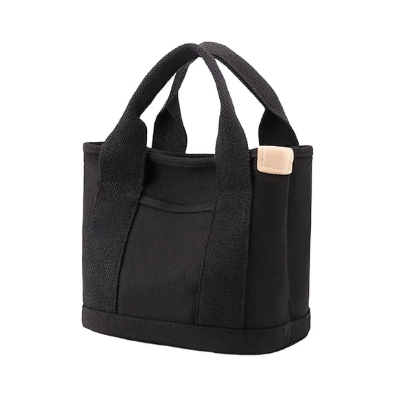 Premium Canvas Tote Bag with Crossbody Strap – Multi-Pocket Lightweght Shoulder Handbag for Daily Use, Work, Shopping & Travel