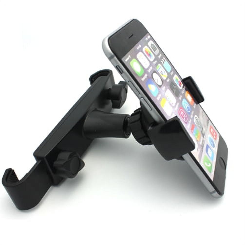 Premium Car Headrest Mount Phone Holder Rotating Cradle Back Seat