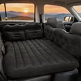 thumbnail image 1 of Premium Car Inflatable Mattress in Black & Beige, PVC Flocking Surface, Foldable & Portable, Comes with Air Pump, Storage Bag, 2 Pillows & Support Blocks, Fits RV, Truck & Car Back Seat, 1 of 14
