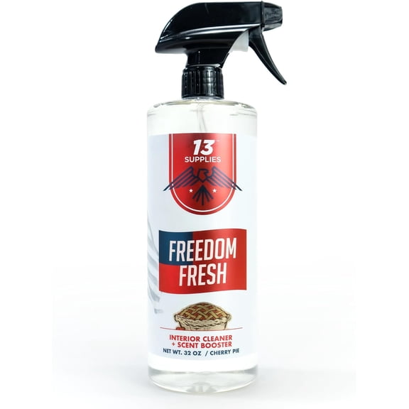 Premium Car Interior Cleaner Spray Auto Cleaner for Headliner, Mats, Interior Vehicle Cleaning, Car Dashboard Cleaner Stain Remover, Restores Shine, Great Gift for Guys - Freedom Fresh Cherry Pie