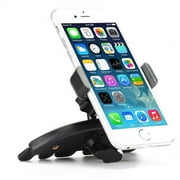 Premium Car Mount CD Player Slot Phone Holder Cradle Stand Swivel Dock Strong Grip ALR for Samsung Galaxy Grand Prime, J1 J3 Emerge J7 Perx V 2017, Mega 2 Note 2 On5 Prevail LTE S4, S5 Active, Mini