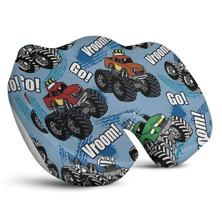 Premium Car Pattern Memory Foam Seat Cushion Ergonomic Chair Pad for Office Chair, Car, Airplane & Bleachers Sciatica, Tailbone Hip & Back Pain Relief - Chair Cushion for Long Office Workers.