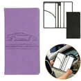 thumbnail image 1 of Premium Car Registration & Insurance Card Holder with Magnetic Shut, Vehicle Glove Box Car Organizer - For Documents, Cards, License (Purple), 1 of 4