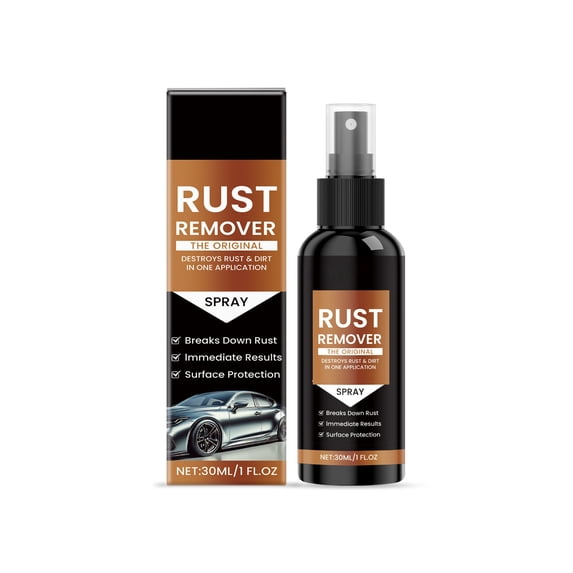 Premium Car Rust Remover Spray - Quick-Acting Metal Cleaning Gel with Gloss Restoration, Long-Lasting Protection, Safe for Paint & Rubber Seals, Easy Spray Application