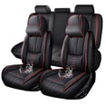 thumbnail image 1 of Premium Car Seat Covers for Honda Accord 2002,Comfortable Leather Seat Covers for Accord,Waterproof Anti-slip Car Seats Protectors for 5 Seats(Black+Red,Pillows), 1 of 7