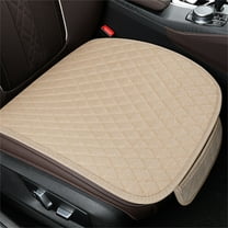 Premium Car Seat Cushion, Driver Seat Cushion with Comfort Memory Foam & Non-Slip Rubber Bottom, Car Seat Pad Works with 95% of Vehicles and Office Chair or Home (Beige)