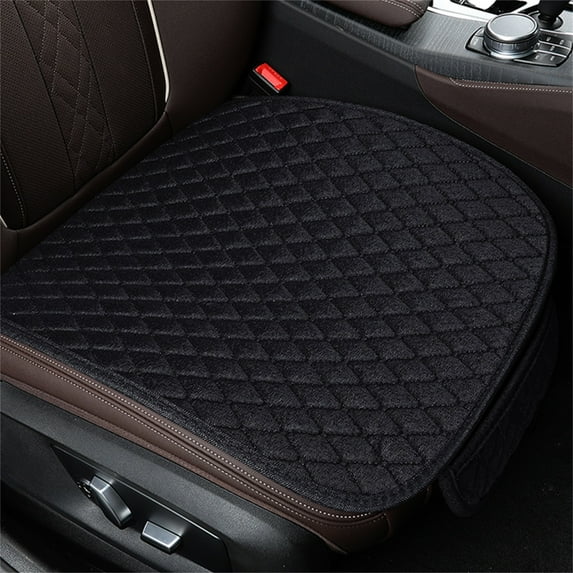 Premium Car Seat Cushion, Driver Seat Cushion with Comfort Memory Foam & Non-Slip Rubber Bottom, Car Seat Pad Works with 95% of Vehicles and Office Chair or Home (Black)