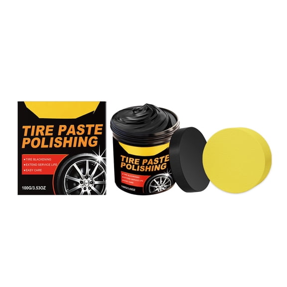 Premium Car Tire Shine Paste Heavy Duty Wheel Gloss Restorer And Polishing Agent For Auto Detailing Black