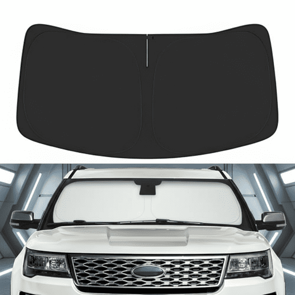 Premium Car Windshield Sun Shade for 2011-2019 Ford Explorer - Reflective Foldable Heat Shield for UV Protection & Interior Cooling