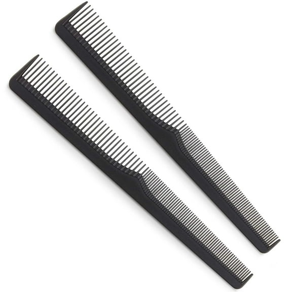 Premium Carbon Fiber Barber Combs - 4 Pack - Heat Resistant Barbers Comb, 7.3 Inch - Ideal for Home and Professional Use, Taper Comb Barber Fading Comb