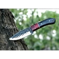 thumbnail image 1 of Premium Carbon Steel Hunting Knife, Wood Handle with Cowhide Leather Sheath, 1 of 6