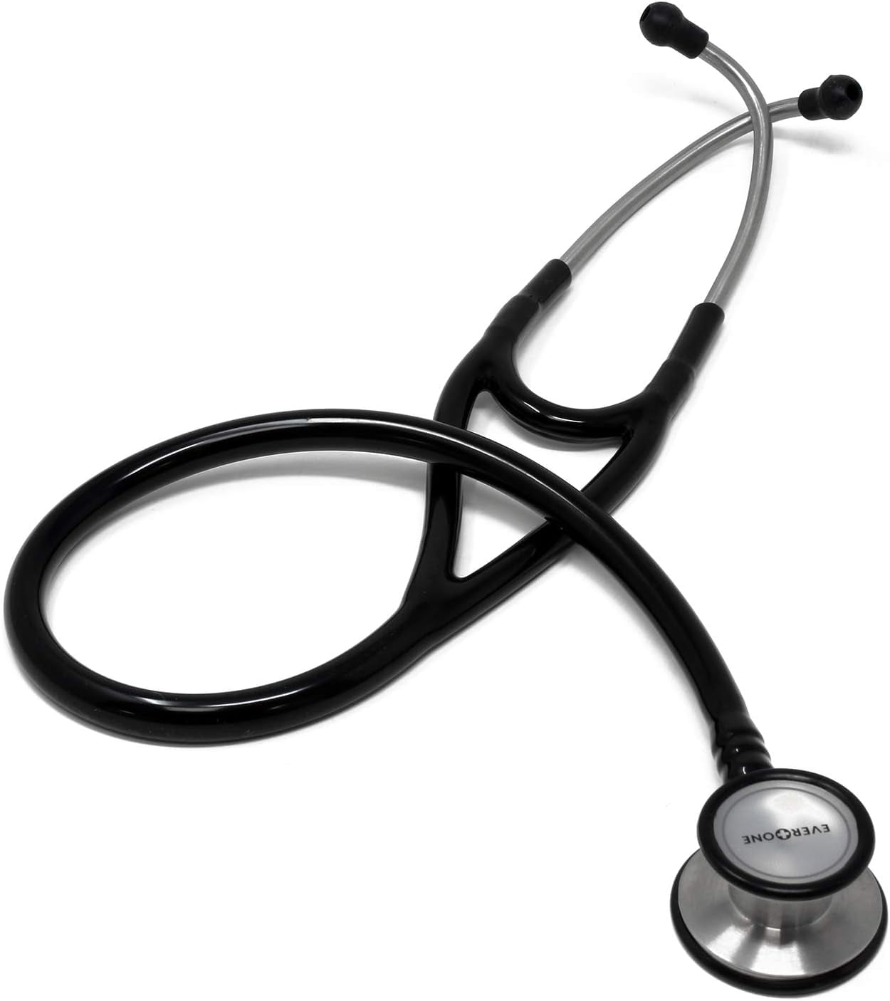 Premium Cardiology Stethoscope, Black Tube, 27 Inch