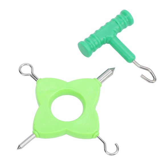 Premium Carp Fishing Knot Puller Tool Set 4-in-1 Versatile Fishing Bait Tightener Rig System for Outdoor Angling (3.94 inches / 10.0 cm Length) Durable Stainless Steel Construction