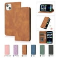 thumbnail image 1 of Premium Case for iPhone 15 Plus, Vintage PU Leather Wallet Case RFID Blocking Card Slot Kickstand Strong Magnetic Closure Shockproof TPU Interior Flip Folio Classic Book Case For iPhone 15 Plus,Brown, 1 of 7