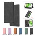 thumbnail image 1 of Premium Case for iPhone 7 / 8 / SE 2022 & 2020, Vintage PU Leather Wallet Case RFID Blocking Card Slot Kickstand Strong Magnetic Closure Shockproof TPU Interior Flip Folio Classic Book Case,Black, 1 of 5