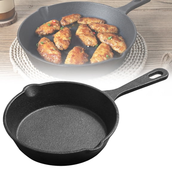 Premium Cast Iron Egg Fry Pan 24x14cm – Nonstick Induction Skillet, Versatile Mini Frying Pan for Pancakes, Blintzes, Crepes, Omelettes, Gas, Ceramic, Halogen & Induction Cooktops