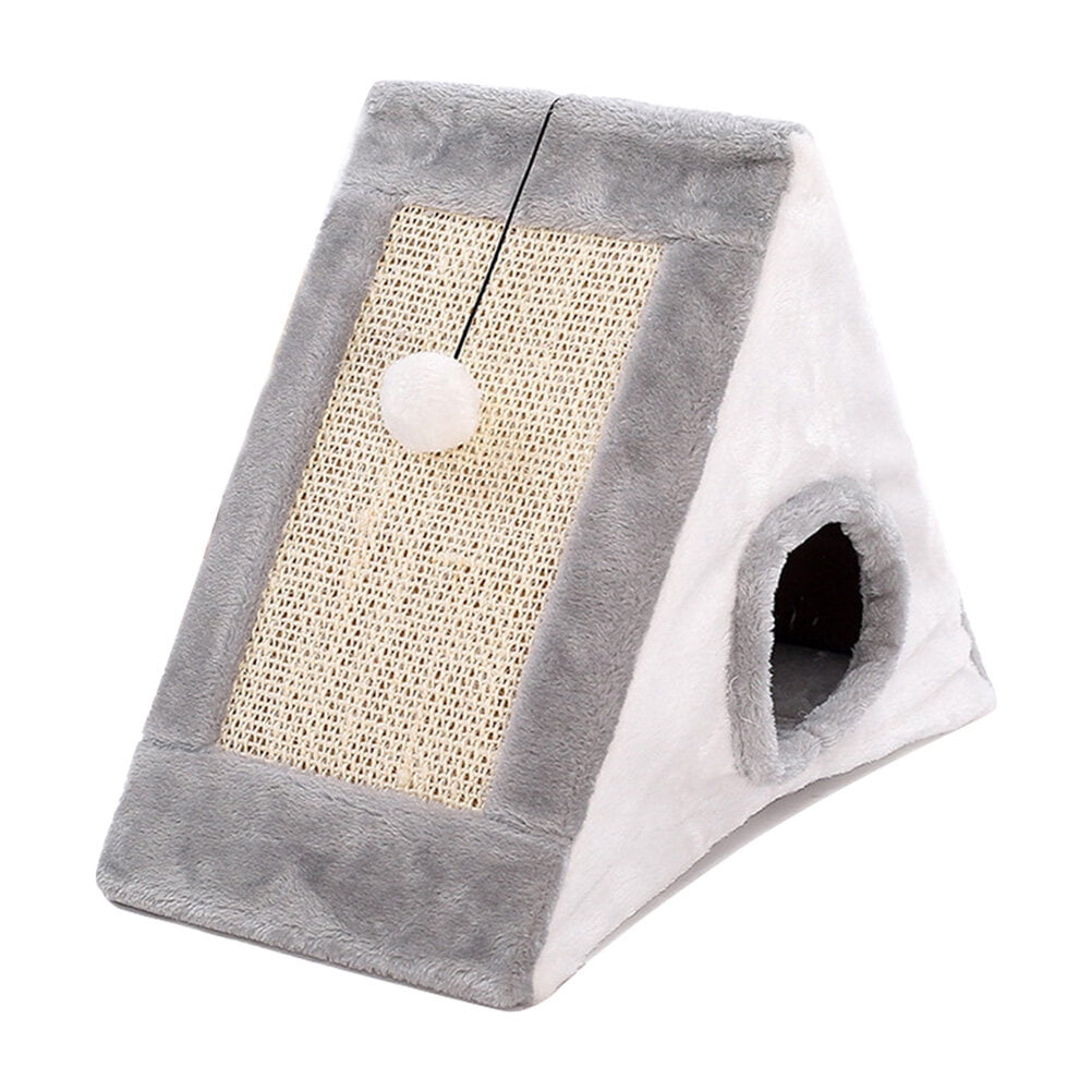 Premium Cat Cave Bed and Scratching Post Lining and Double Sided Sisal
