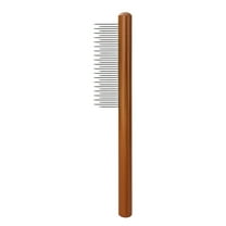 Cat Comb, Detangling & Flea Removing Grooming Tool, Green-Friendly Wood Handle, for Kittens & Adult Cats of All Breeds