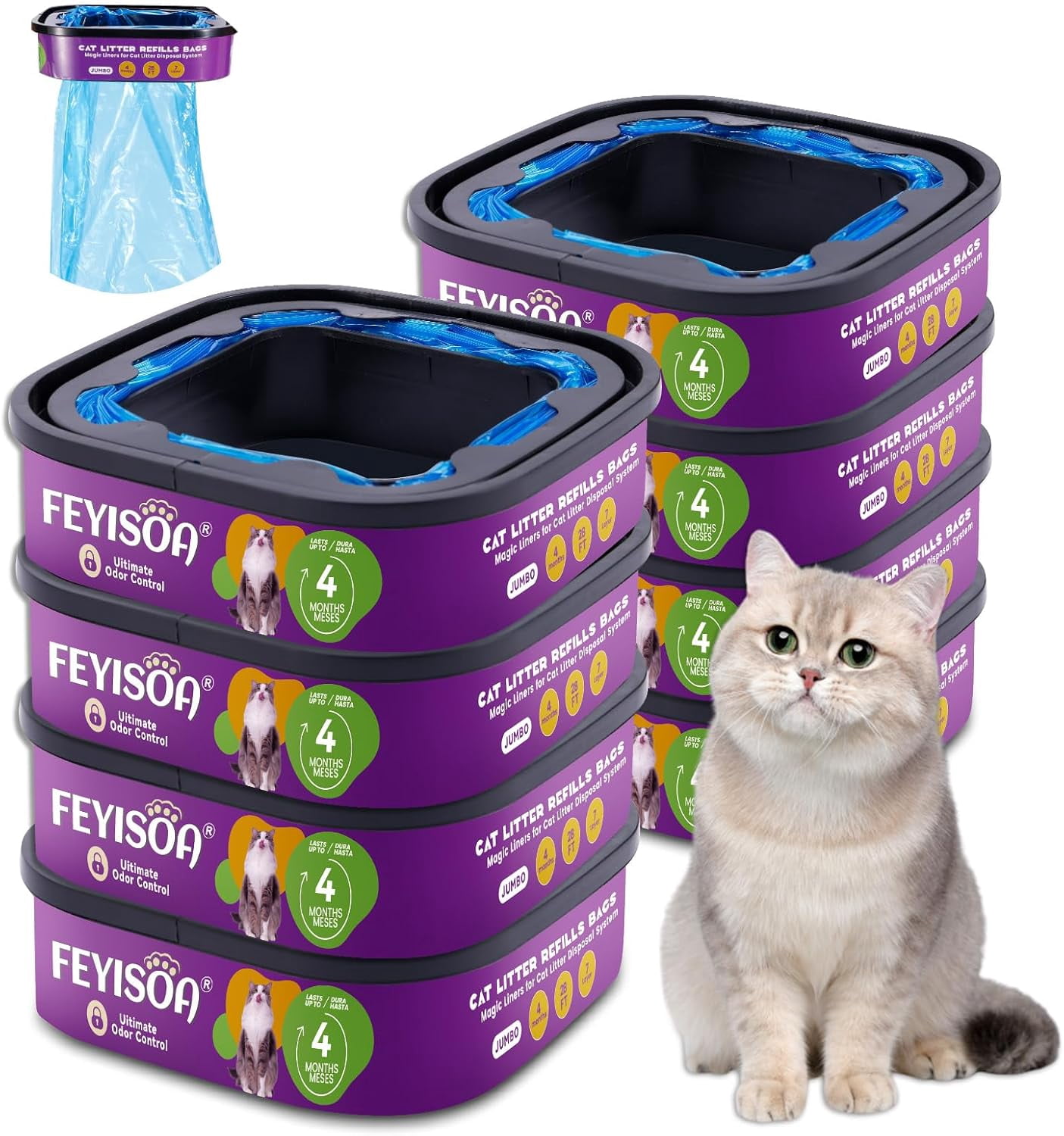 Sacchetti di ricarica per lettiera per gatti Sistema ... - Aliexpress