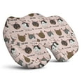 thumbnail image 1 of Premium Cat Pattern Memory Foam Seat Cushion Ergonomic Chair Pad for Office Chair, Car, Airplane & Bleachers Sciatica, Tailbone Hip & Back Pain Relief - Chair Cushion for Long Office Workers., 1 of 5