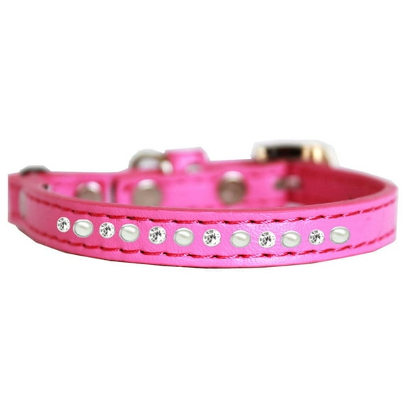 Premium Cat Safety Collar, "Pearl Clear Jewel"