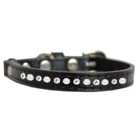 Premium Cat Safety Collar, "Pearl Clear Jewel"