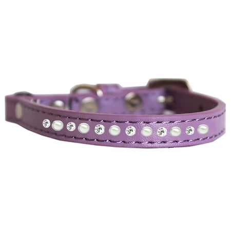 Premium Cat Safety Collar, "Pearl Clear Jewel"
