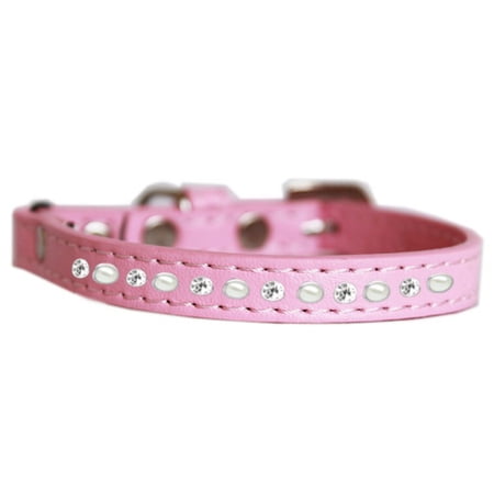 Premium Cat Safety Collar, "Pearl Clear Jewel"