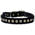 thumbnail image 1 of Premium Cat Safety With Band Collar, "Velvet One Row Rhinestone", 1 of 8