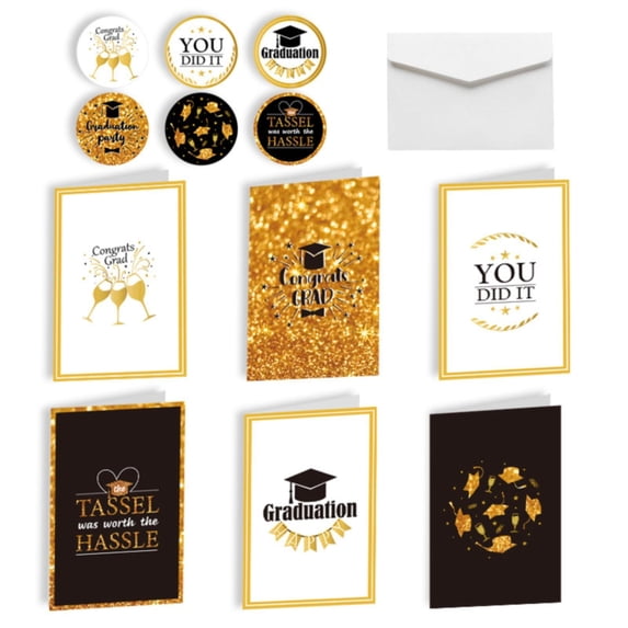 Premium Celebration Greeting Cards - 6 SETS Decorative Greeting Cards, Versatile Use, Premium Craftsmanship, for Birthday, Thank You, Holiday, Celebration, Special Occasions