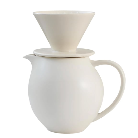 Premium Ceramic Coffee Maker Set with Dripper and 830ml for Home Offices