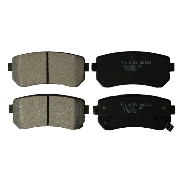 Premium Ceramic Disc Brake Pad REAR Set KFE QuietAdvanced Fits: Hyundai Accent, Elantra, Tucson; KIA Cadenza, Forte, Forte Koup, Rio, Rio5, Sportage KFE1398-104