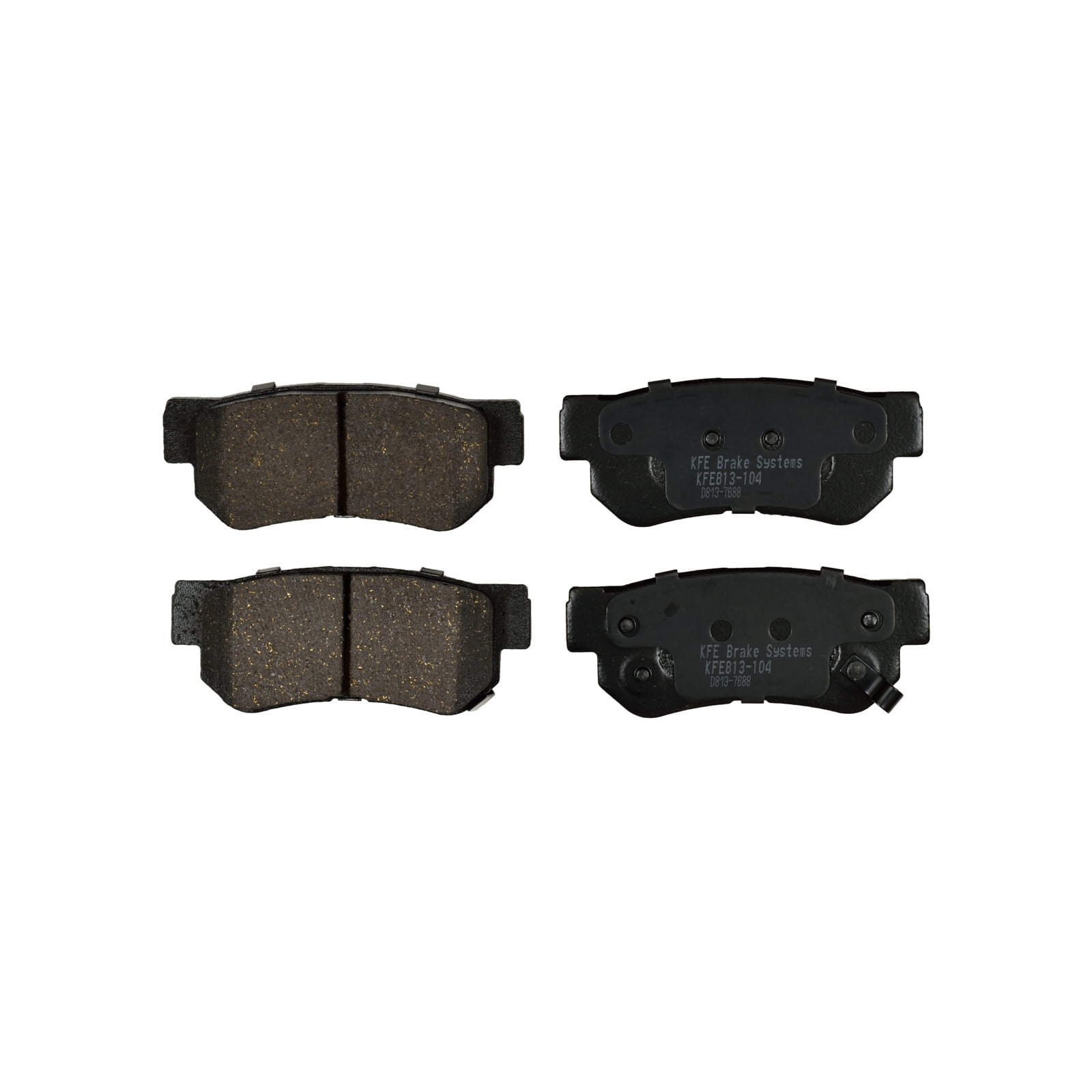 Premium Ceramic Disc Brake Pad REAR Set KFE QuietAdvanced Fits: Hyundai Sonata, Santa Fe, Elantra, Azera, Tucson, XG300, XG350; KIA Optima, Sportage, Amanti KFE813-104