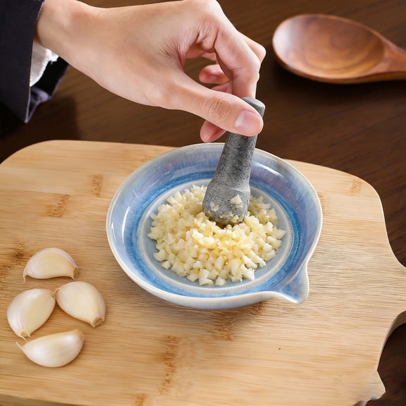 Premium Ceramic Grater Plate - Ceramic Garlic Grater Plate With Pouring Spout, Porcelain Ginger Garlic Wasabi Grater For Fine Paste For Fruits, Vegetables, Easy To Clean Kitchen Tool