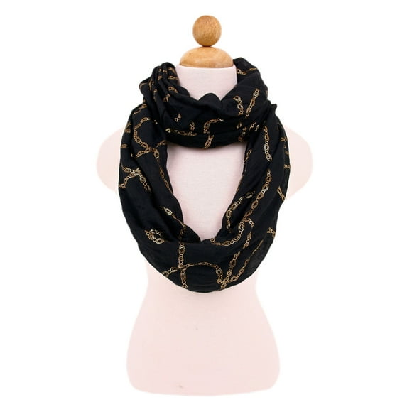 Premium Chains Design Infinity Loop Fashion Scarf