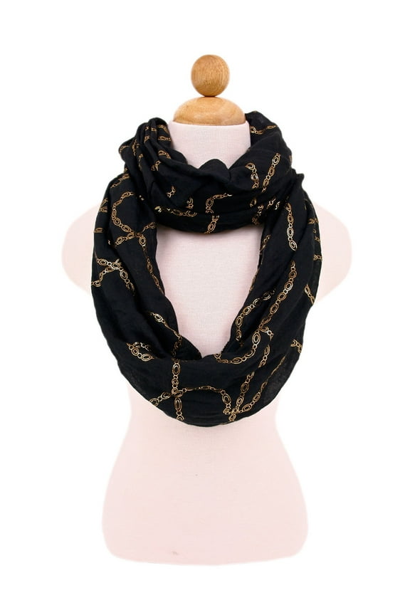 Premium Chains Design Infinity Loop Fashion Scarf