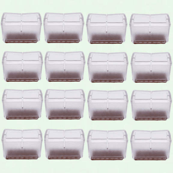 Premium Chair Leg Floor Protectors, 24Pcs, Ruby Furniture Pads for Hardwood Floors, Thicken Furniture Sliders for Chair Legs, Chair Legs Caps Covers, Smooth Moving
