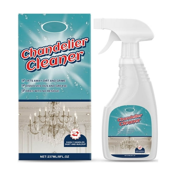 Premium Chandelier Cleaner Spray - Gentle Daily Polishing & Dust Removal for Delicate Surfaces, Easy Application, Brightening & Protective Enhancer for Home Use