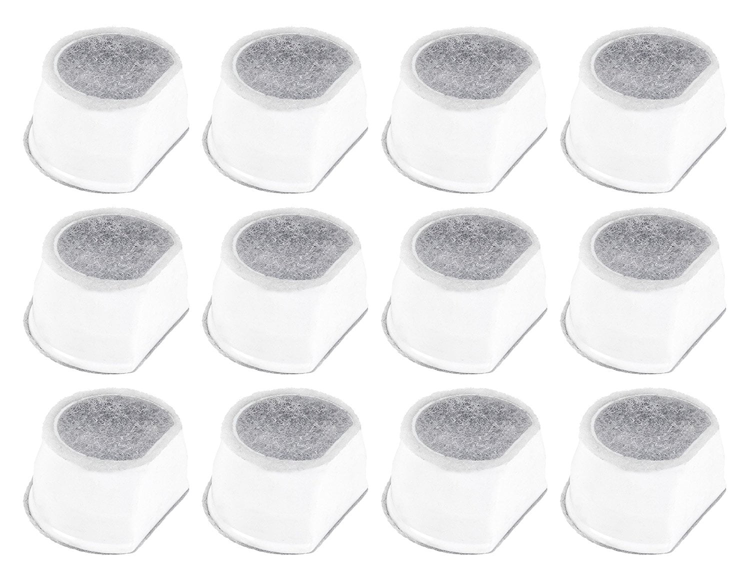 Premium Charcoal Water Filters for Pet Fountains, Pack of 12