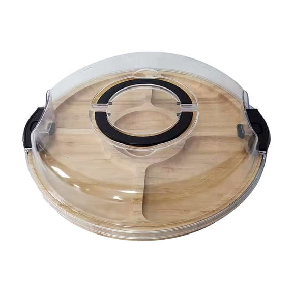 Premium Charcuterie Board with Clear Lid – Portable Cheese Platter for Entertaining, Housewarming, Parties, and Daily Use