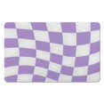 thumbnail image 1 of Premium Checkered Grid Bathroom Rug (20x32in): Extra Soft & Absorbent Microfiber Material, Non-Slip Bath Carpet for a Luxurious Bathroom Experience, 1 of 5