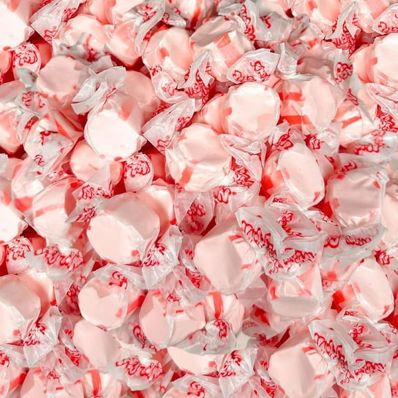 Premium Cherry Saltwater Taffy Soft & Chewy Candy, 60+ Individually Wrapped Pieces, Gluten & Nut Free, 1 lb. Bulk Bag (16 oz.)